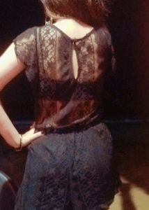 Black Top With Back Less