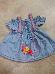 Cute Denim Baby Dress