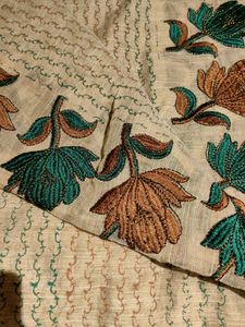 Elegant Floral Embroidered Dupatta
