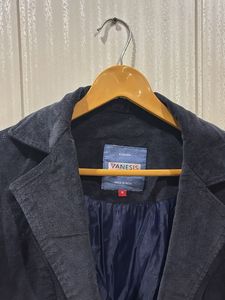Vintage Blue Corduroy Coat S-M