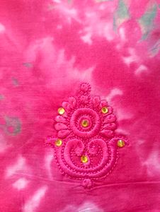 Striped Textile with Embellishments