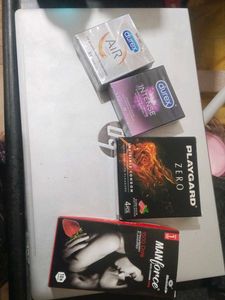 Packets Of Condoms All New.. Durex, Manforce Playg