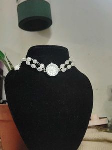 Beaded Watch Choker