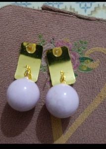 Butterfly &amp; Gold Chains With Pair Of Earrings