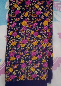 Floral Print Fabric saree