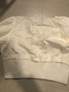 White Ruffle Top