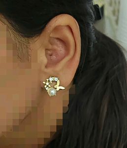 Mairah Butterfly Pearl Earrings