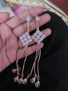 Dangling Diamond Earrings