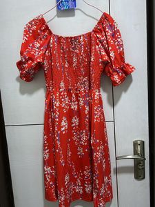 Red A Line Dress