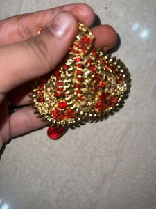 Elegant Red &amp; Gold Earrings