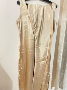 Silk Bright Gold Kurti set