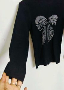 Black Bow Sweater