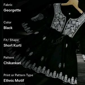 I&#39;m Selling A Tunic Top In Black Colour Georgette