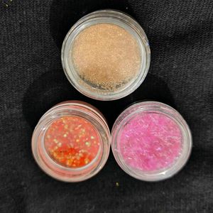 Pack Of 3 Nail Glitters