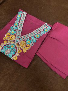 Heavy Embroidered Kurta With Pants
