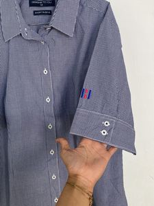 Striped Button-Down Shirt