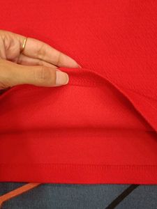 Red Long Sleeve Top