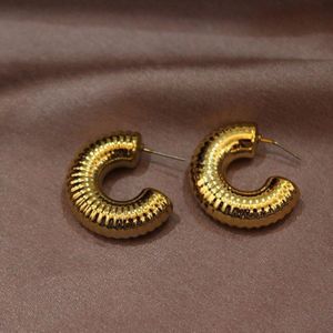 Anti Tarnish Gold Hoop Earrings (Brand New)