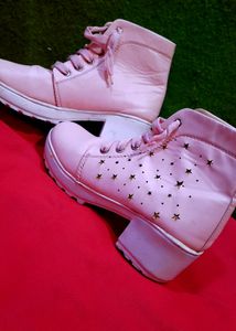Stylish Pink Gum Shoes For Women