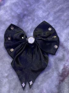 Red Jeweled Hair Bow