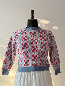 Patterned Knit Sweater