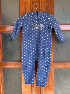 GAP Polka Dot Fleece Romper
