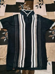 Striped Black Polo Shirt