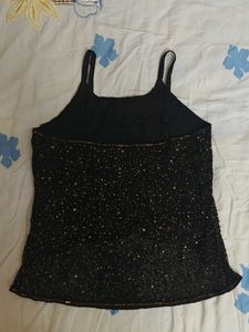 Sparkly Black Tank Top