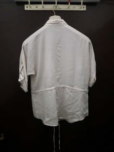 Cream Drawstring Shirt
