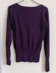 Guess Jeans Purple Sweater