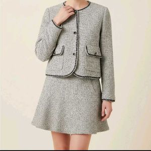 Chic Tweed Skirt cord- Set