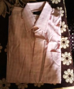 Koutons Easy Care Pink Plaid Shirt