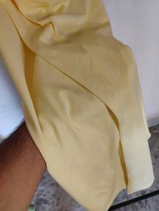 Women&#39;s Ruched Light Yellow Dress