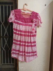 Soft Netted Pink Top
