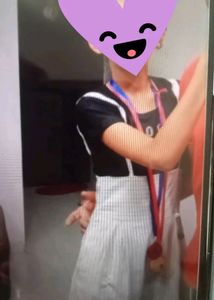 Off White Colour Jumpsuit With Black Top