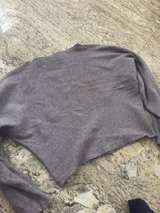 Ribbed Knit Long Sleeve Top