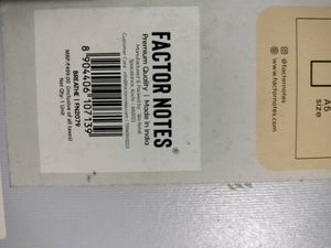 Blue Factor Note Journal