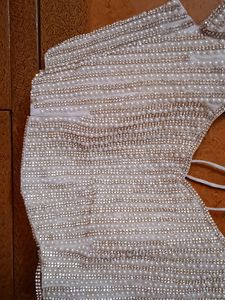 Fancy partywear blouse with heavy work