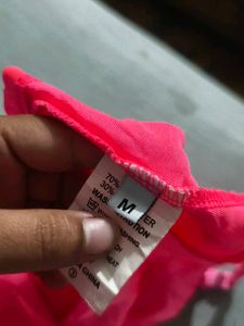 VN. Pink Bustier Crop Top