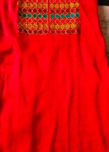 Pure Red Palazzo Suit No Damage Some Time Use