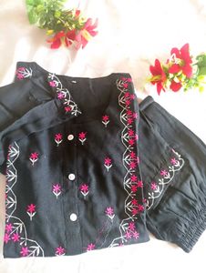 Black Kurta Set