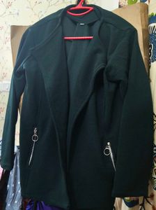 Green Casual Coat
