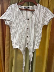 Crop T-shirt With Not