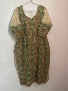Green &amp; Beige Kurta