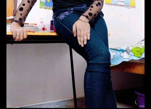 Embroidered Dark Wash Jeans