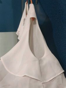 White Ruffle Sleeve Blouse