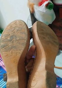 Brown Leather Ankle Strap Sandals