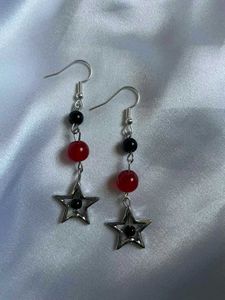 Star Beaded Dangle Earrings