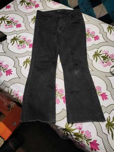 💕Charcoal Black Washed Bootcut Jeans
