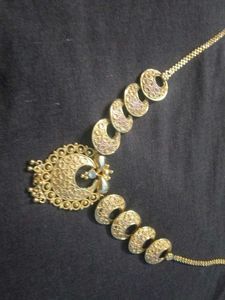 Gold Tone Indian Jewelry Set